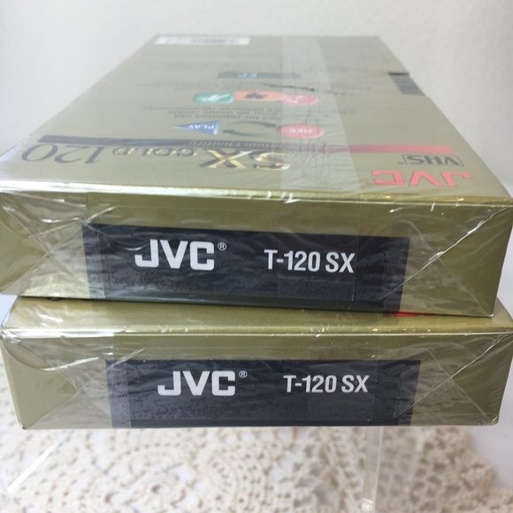 Bundle of 2 - JVC 6 Hour T-120 blank VHS NWT - Picture 4 of 7